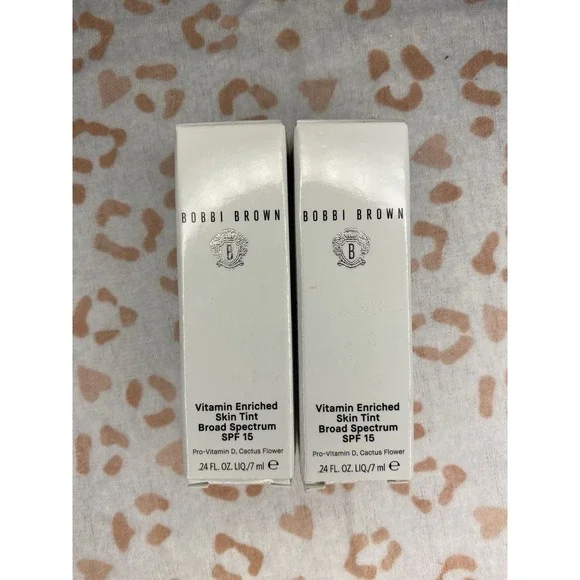 Lot of 2 .24oz Bobbi Brown Vitamin Enriched Tint SPF 15 Golden 4 - Picture 2 of 6